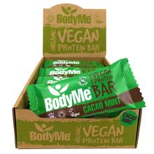 BodyMe Organic Vegan Protein Bar - Cacao Mint - 12 x 60g