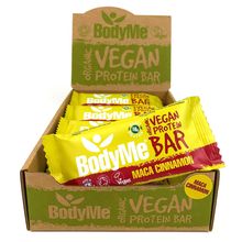 BodyMe Organic Vegan Protein Bar - Maca Cinnamon - 12 x 60g