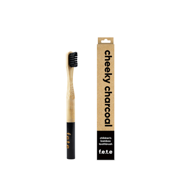 f.e.t.e | 'Cheeky Charcoal' Children's Soft Bamboo Toothbrush