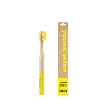 f.e.t.e | 'Yippee! Yellow' Children's Soft Bamboo Toothbrush